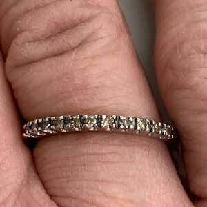 36424 14k WG diamond ring sz 7